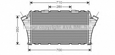 AVA QUALITY COOLING ol4439 -  Интеркулер